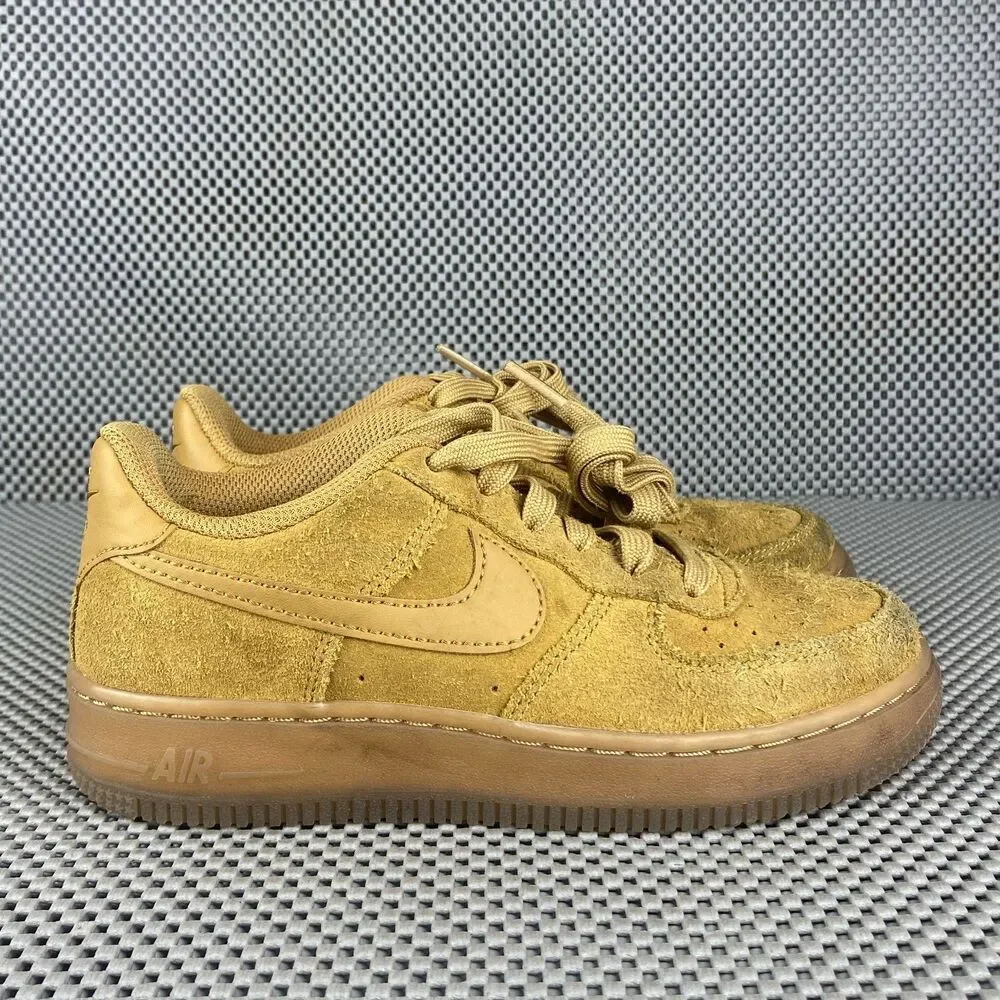 Nike Air Force 1 LV8  Sneakers Kids 2Y Brown Logo Lace Up Casual Outdoors